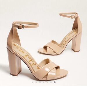 Sam Edelman Yancy Patent Leather high‎ Heels Block Heel Sz 10